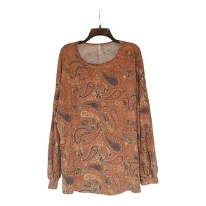 🎁Super Soft Paisley Print Top Size 3X